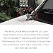 SamWinGear 2PCS Light Bar Mounting Brackets Hood Mount Light Brackets with Hex Wrenches, Adjustable Pillar Stainless Steel Grill Led Work Ditch Light Brackets for Off Road Truck Car Truck SUV(Black)