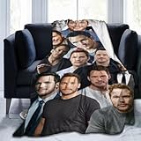 IRICL Blanket Chris Pratt Throw Flannel Blankets Ultra-Soft Micro Fleece Blanket Warm Cozy Plush Gift for Room Decoration Sofa,Office Bed car Camp Couch Beach
