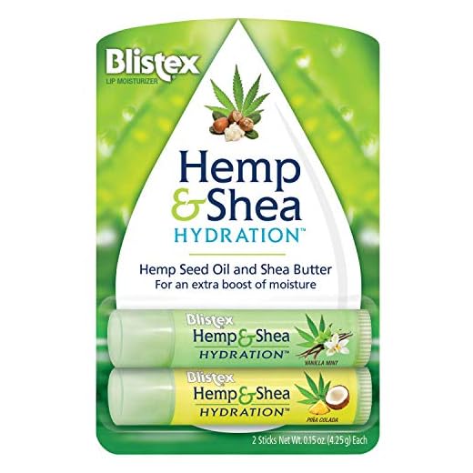Blistex Hemp & Shea Hydration Lip Balm, 24 Hr Moisture