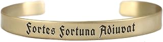 Men's Engraved Latin Bracelet - Elegant Gold Design - Christmas Gift - Delicate Accessory for Him