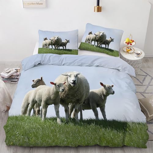Housse de couette 90x190 mianyang en microfibre douce motif prairie - 2