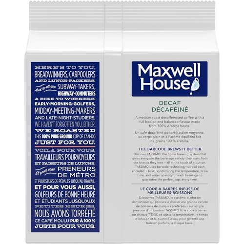 Maxwell House 66188001482 Cafe Collection Decaf, 14-Count T-Discs For Tassimo Brewers thumb #6