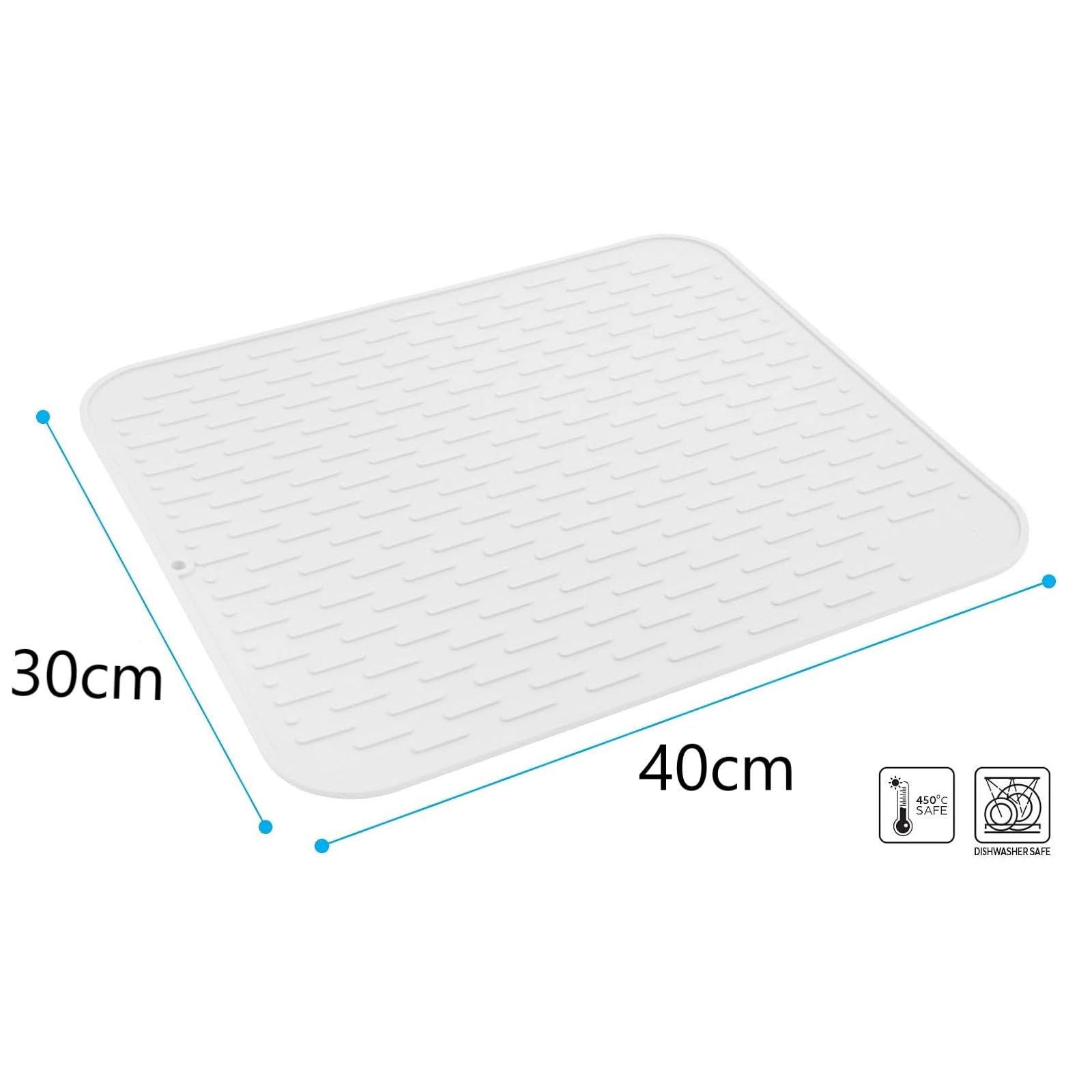 Tapis D'égouttement Pliable Avec Support Pour Vaisselle - Absorption