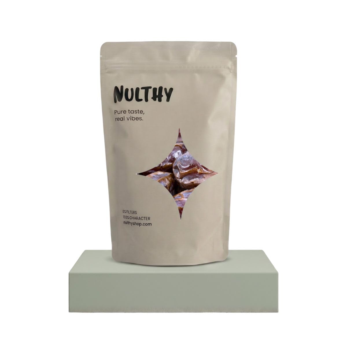 NULTHY 1kg - Dátiles Medjoul Premium ECO, Fruta Deshidratada Natural, Sin Azúcar Añadido, Textura Jugosa