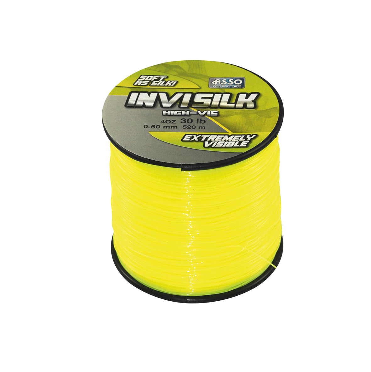 Asso Invisilk 4oz (Fluoro Yellow, 12, Pounds)