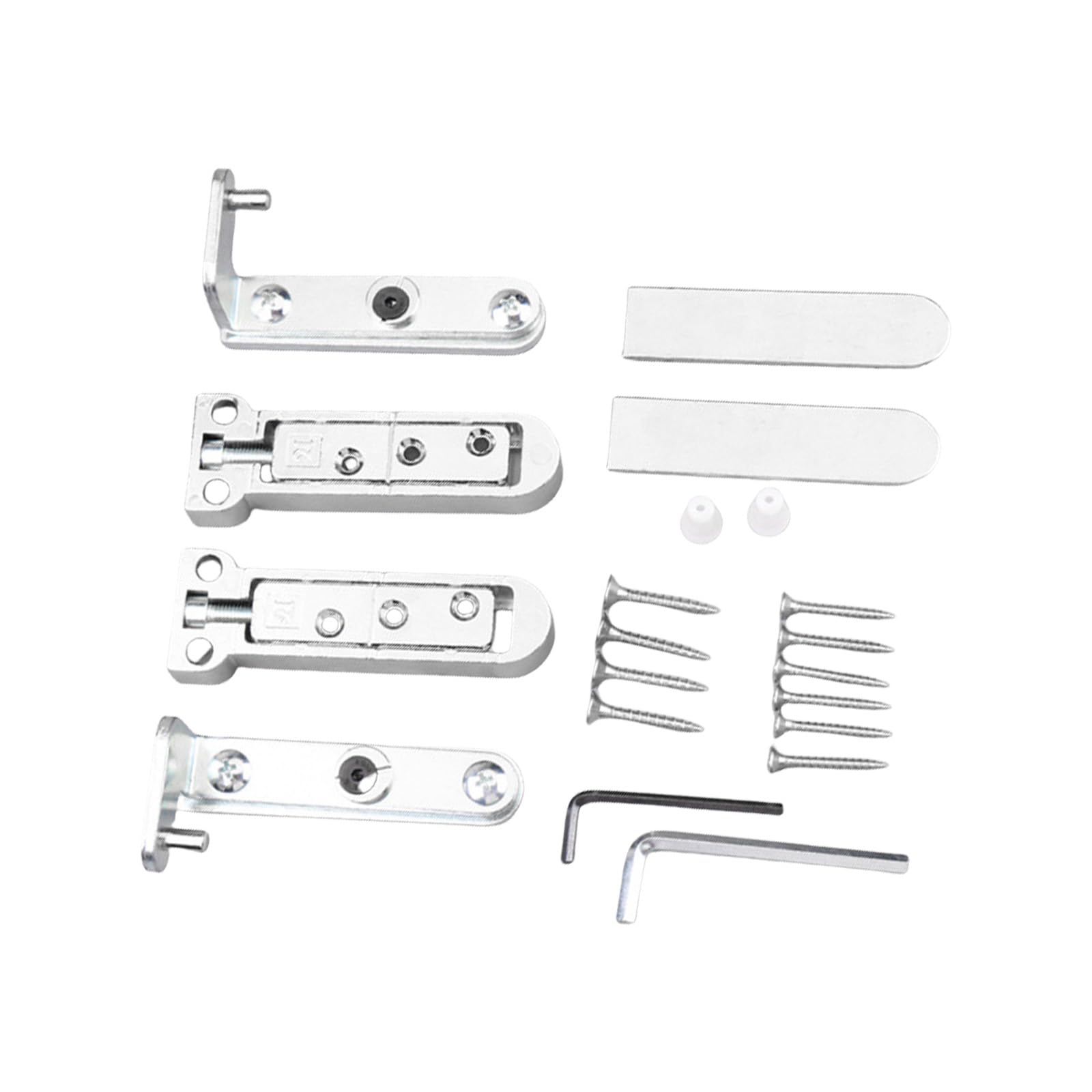 Msioytog Silver Portable Sturdy Hinges Designs Accessory For Industrial And Commercial Use On Most Door Household Daily Use Zines Alloy Hinges