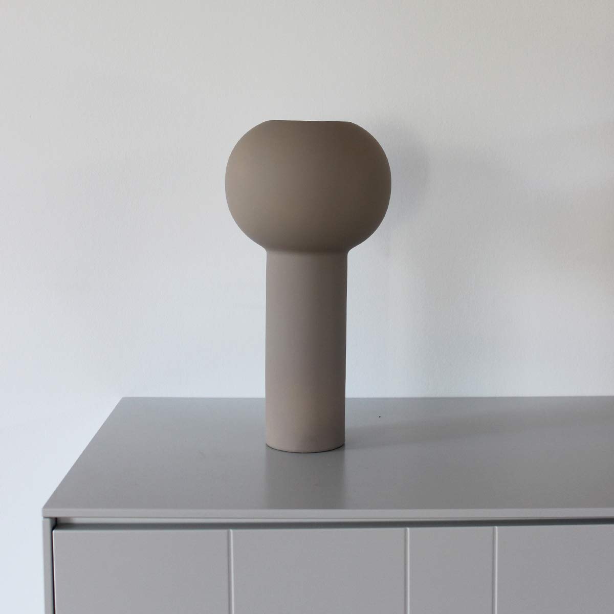 Cooee Design - Vaso Pillar in Ceramica, 17 cm, Colore: Sabbia
