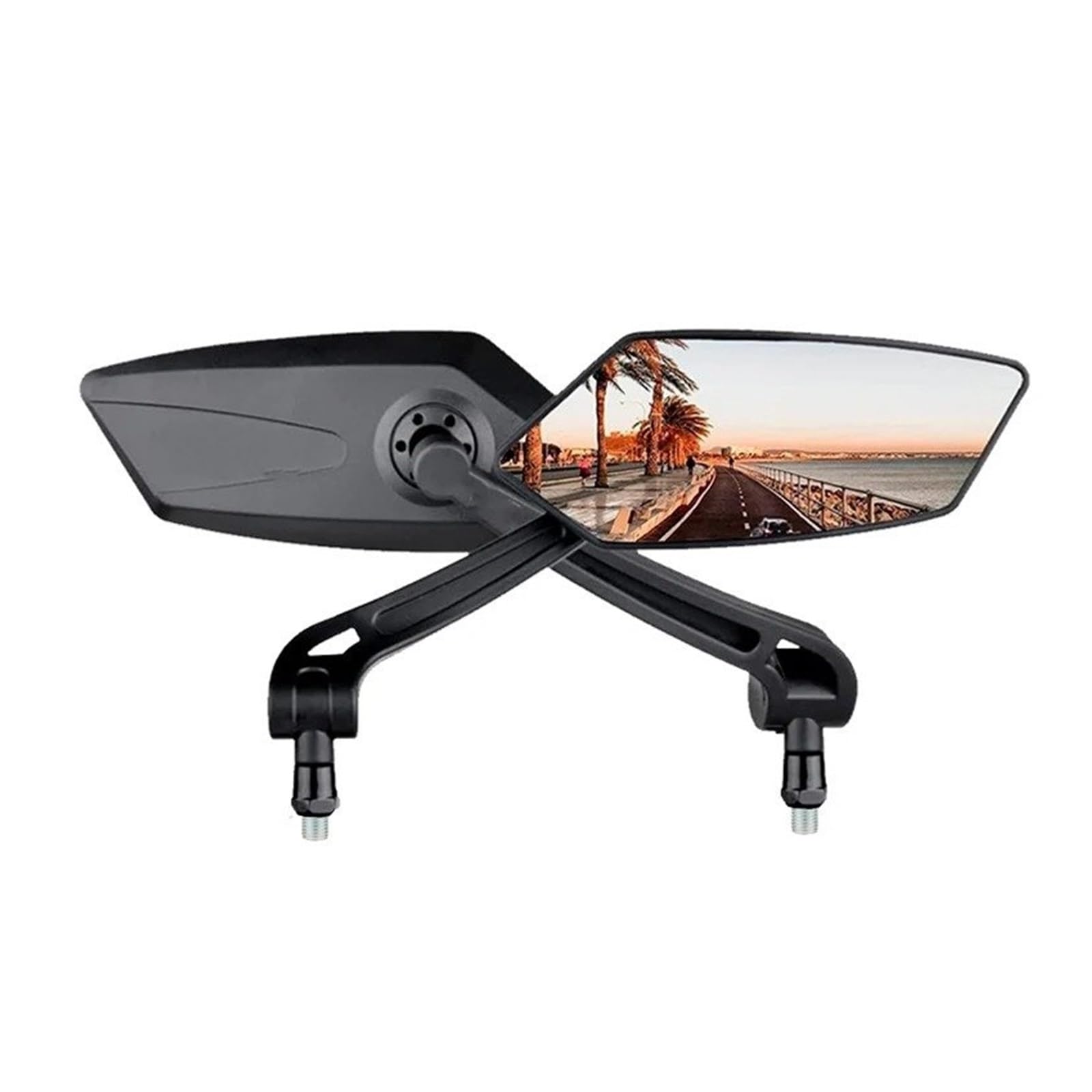 Espejo de moto lateral gran angular convexo plegable para CRF1000L 6