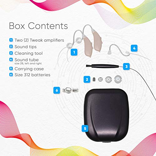The Tweak Digital Hearing Amplifier To Aid Personal Sound Amplification With Five Pre-Programmed Listening Modes Amplifies Sound You Want To Hear | With Personal Accessories Kit Included #TOP3