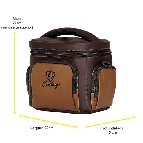 Bolsa Térmica Fitness Master Everbags Marrom Caramelo