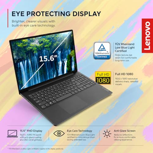 Image of Lenovo V15 Business Laptop 2026 Edition, AMD Ryzen 3 7000-Series(Beat i7-1065G7), 15.6 inch FHD Display, 16GB DDR5 RAM, 512GB NVMe SSD, Wi-Fi 6, Ethernet RJ-45, Dolby Audio, Windows 11 Pro