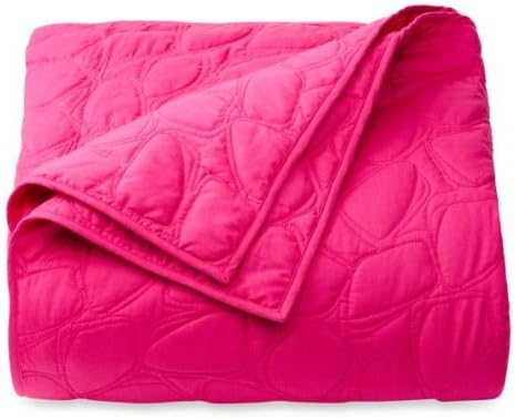 DVF Studio Scattered Stones Lilac Rose King Quilt Fuschia