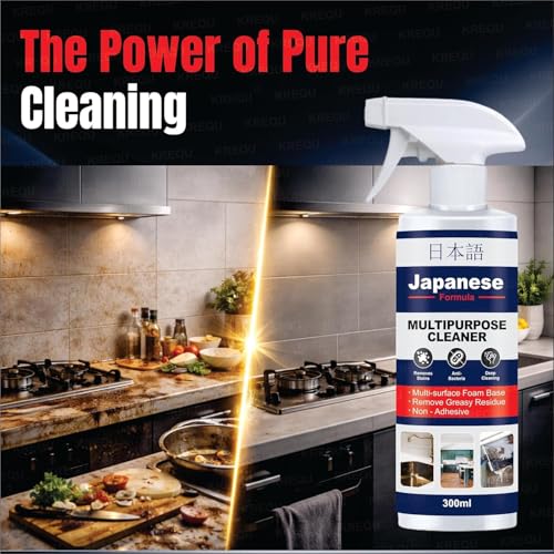 Image of Pack of 2 Japanese Multipurpose Cleaner Oxalic Stain Removal Spray for Tiles, Sink, Bathroom, Floors & Hard Surfaces, Easy-to-Use Spray Bottle for Household Surface Cleaning 300ml (2 Pack)