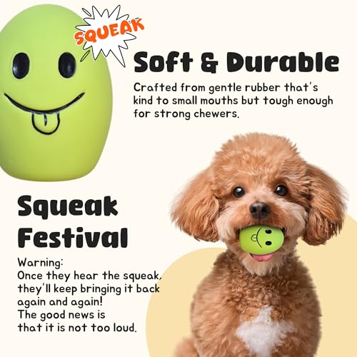 Juguetes Sonoros Mini Huevo para Perros Pequeños (4-Pack) miniatura 4