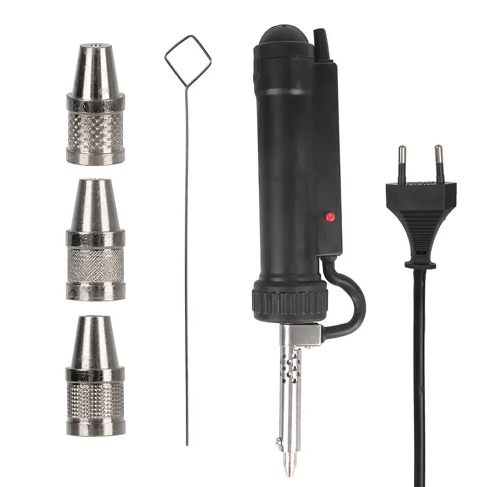Pompe à dessouder,Funien Ventouse à souder électrique, pompe à dessouder automatique avec 3 buses d'aspiration à souder, pistolet portable pour dispositif d'aspiration d'étain à souder sous vide, pri