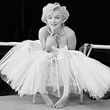 Pyramid International' Marilyn Monroe Ballerina Canvas Print, Cotton Multi-Colour, 1.8 x 85 x 85 cm