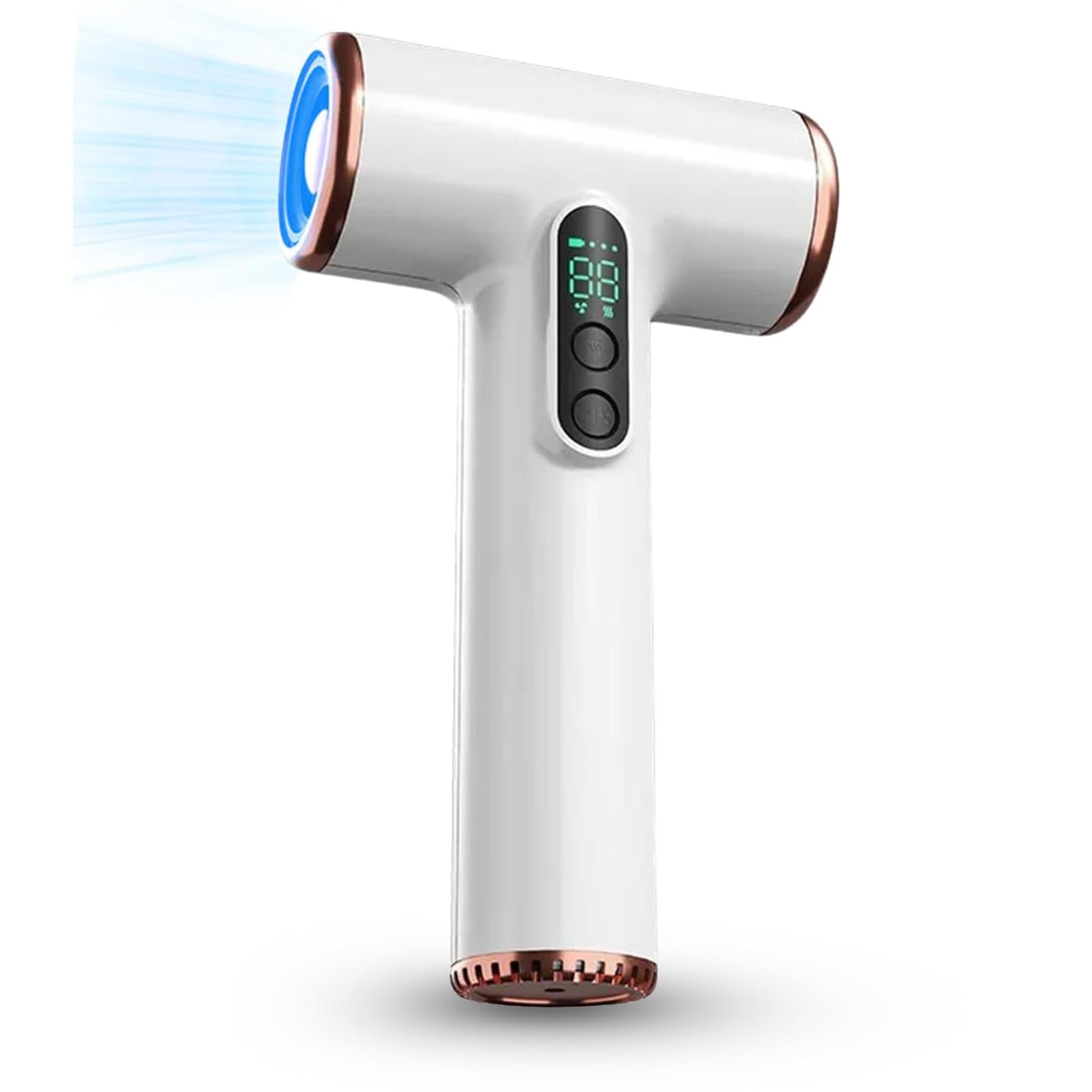 Denash Fast Drying Cordless Hair Dryer, USB Rechargeable, Long Battery Life, Portable Blow Dryer for Dormitory Travel Outdoor, 200W Low Power, 15600mAh Capacity