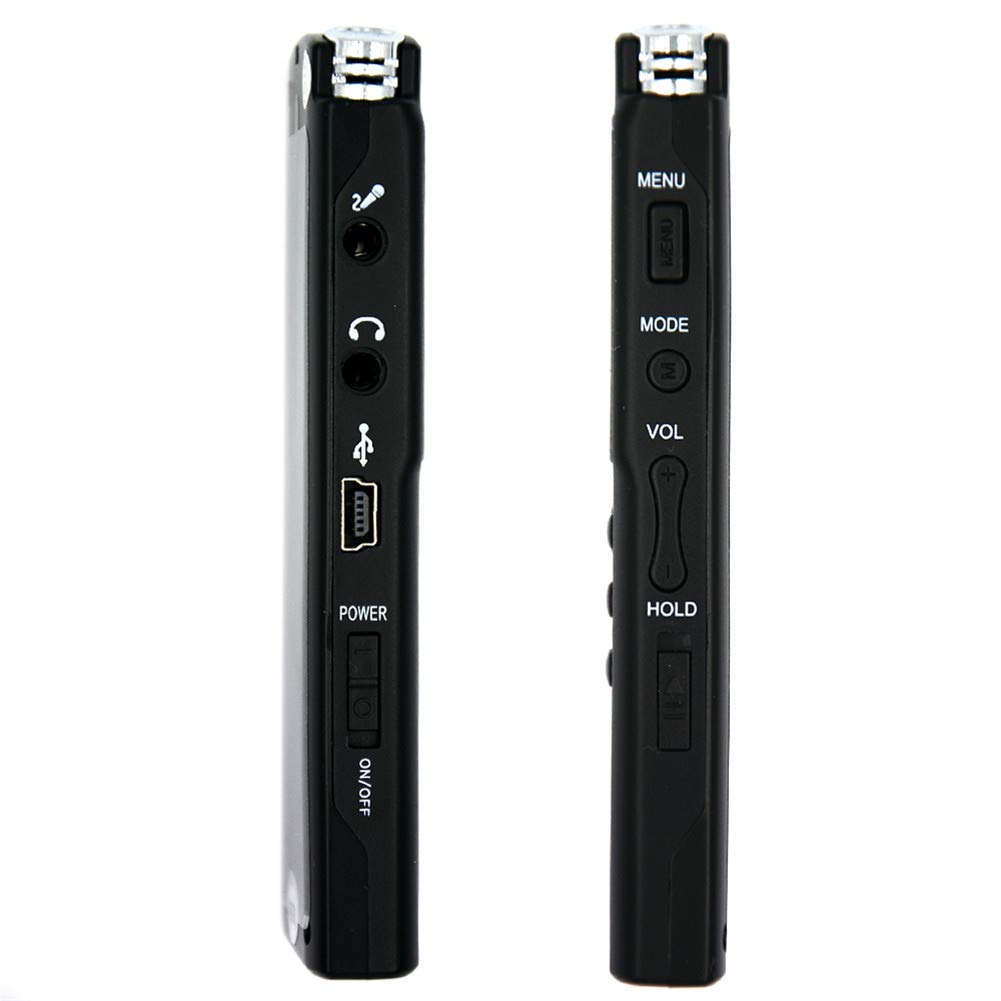 Grabadoras de Voz Digitales Digital Voice Recorder USB Professional Voice Recorder 96 Horas Audio Digital Grabadora de Voz Mp3 Player 16GB