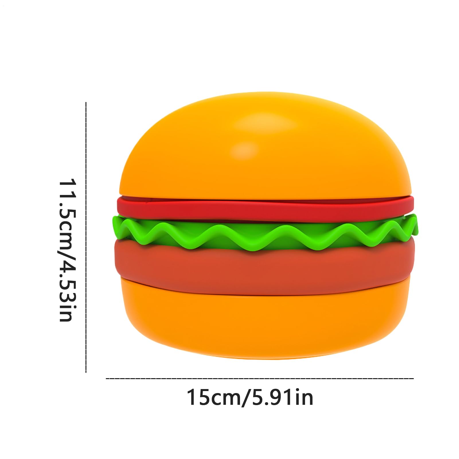 Mangiatoia lenta per gatti | Mangiatoia lenta per cani per cibo umido | Design hamburger Bloat Anti soffocamento Dispenser interattivo antiscivolo Entertainment cibo