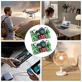 HENGBIRD 2 sztuki regulowanego zasilacza DC Step Down, regulator napięcia DC z woltomierzem LED, 4-40 V na 1,25-37 V, stabilny 2 A, maks. 3 A, do samochodów Arduino LED