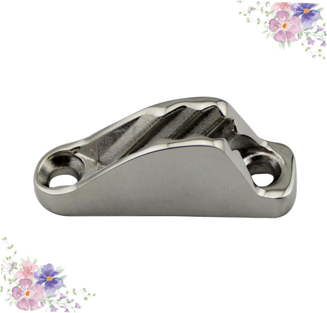 balacoo 2pcs Stainless Steel Sailboat Rope Cleat Buffer Device for Sailing Accessories Clam Cleat for Tensioning Yacht Ropes Easy Use for Optimal Sail Shape