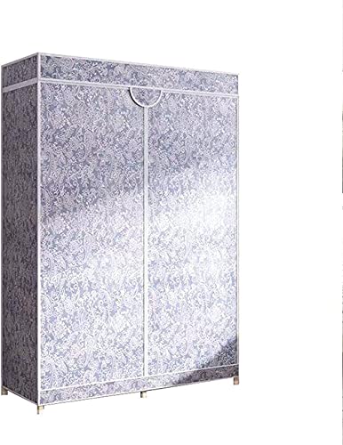 Msuiiixcccc Armario para el hogar, Tela portátil, Cremallera, Armario Plegable, Barra de Ropa, Perchero, Perchero (Color: tamaño B: 160, 95, 45 cm) (A: 160 * 95 * 45 cm)