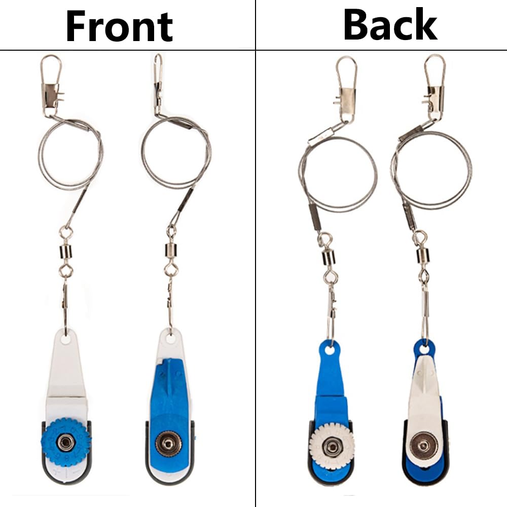Outrigger Clips de liberación, paquete de 4 clips de desbloqueo de línea de pesca, clips de desbloqueo de línea de descenso ajustables de tensión pesada, clip de liberación de línea de pesca, clips de