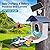 Smart Bird Feeder with Camera Solar Powered,AI Identify Bird Species,2K HD Video Live Auto Capture for Outdoor Backyard,Birdwatching,Ideal Gifts for Family Birds Lover(Dark Blue)