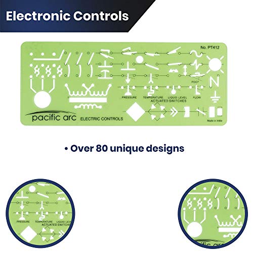 Image of Pacific Arc Electrical Controls Template Guide, Standard Symbols Used in Machinery and Automation Circuits
