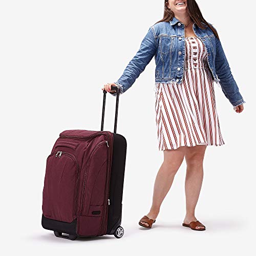 eBags Mother Lode 25 Inches Checked Rolling Duffel (Garnet)
