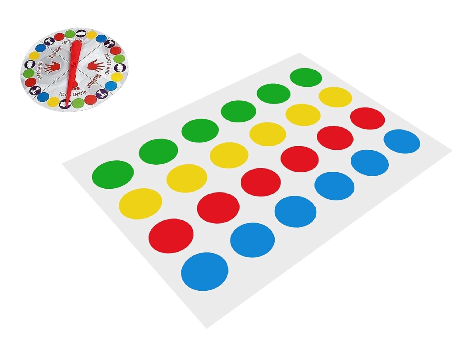 Pandaworld 5 Years And Up Hand And Feet Hopscotch Balancing Game Family Party Game Age 6+, Party Classic Board Game For 2 Or More Players,Indoor And Outdoor Game-Multicolor