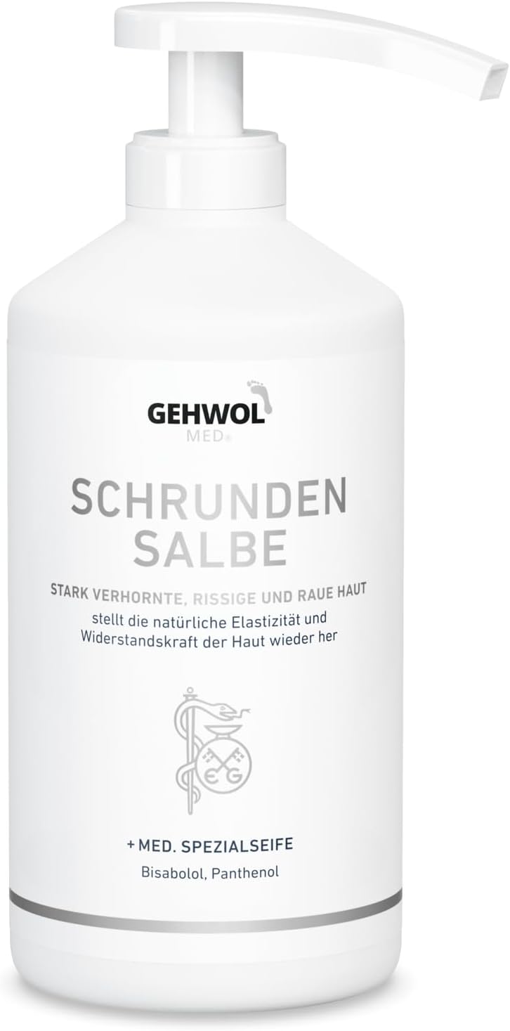 Gehwol Med Salve for Cracked Skin 500ml Dispenser Pump - Servere Dry or Rough Skin