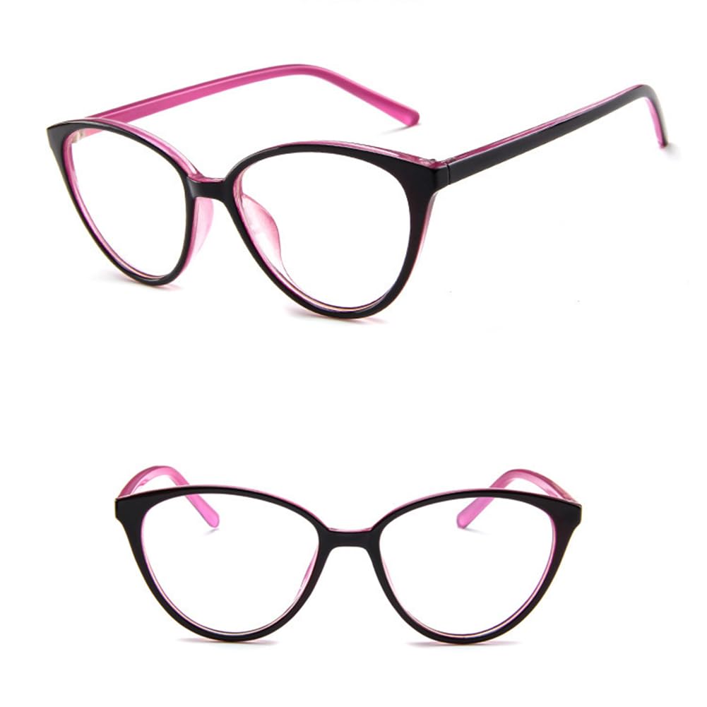 JIETIAN Las Mujeres de Moda Anti-luz Azul HD Gafas de Lectura, Ultra-Ligero Gato Gafas de Montura 1,56 lectores de Lentes de Resina asférica,03,+2.25