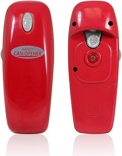 Abrelatas eléctrico, sin bordes afilados, abrelatas de mano, funciona con pilas, abrelatas de fácil operación con un solo toque, automático, seguro