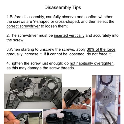 Image of Cleaning Repair Tool Kit for PS5, PS4, PS3, PS2, PS1 Playstation Controller with Paddles, Crossed Screwdriver PH00(+2.0) with Tweezer, Plastic Safe Pry Bar, Triangle Paddle, Part Accessories(PS-4pc)
