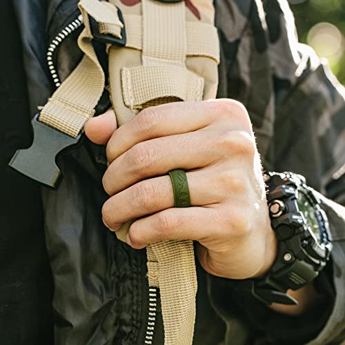 ThunderFit Silicone Wedding Rings for Men, Rubber Engagement Bands 9mm Wide 2mm Thick4