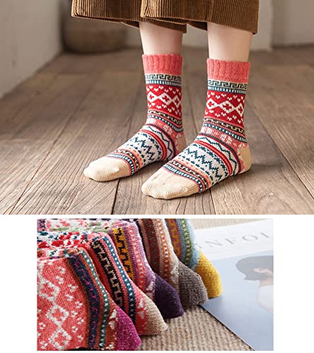 Image of Womens Wool Knit Winter Socks