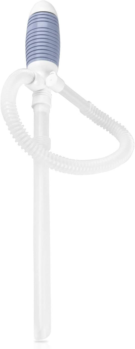 Heavy Duty Liquid Transfer Pump with Fast Flow (5GPM), Flexible Suction Tube for Light Oils, Gas, Diesel or Water Based Solutions
