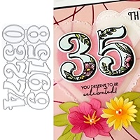 Necus DzIxY Matrices De Découpe En Métal Avec Chiffres Arabes Pour La