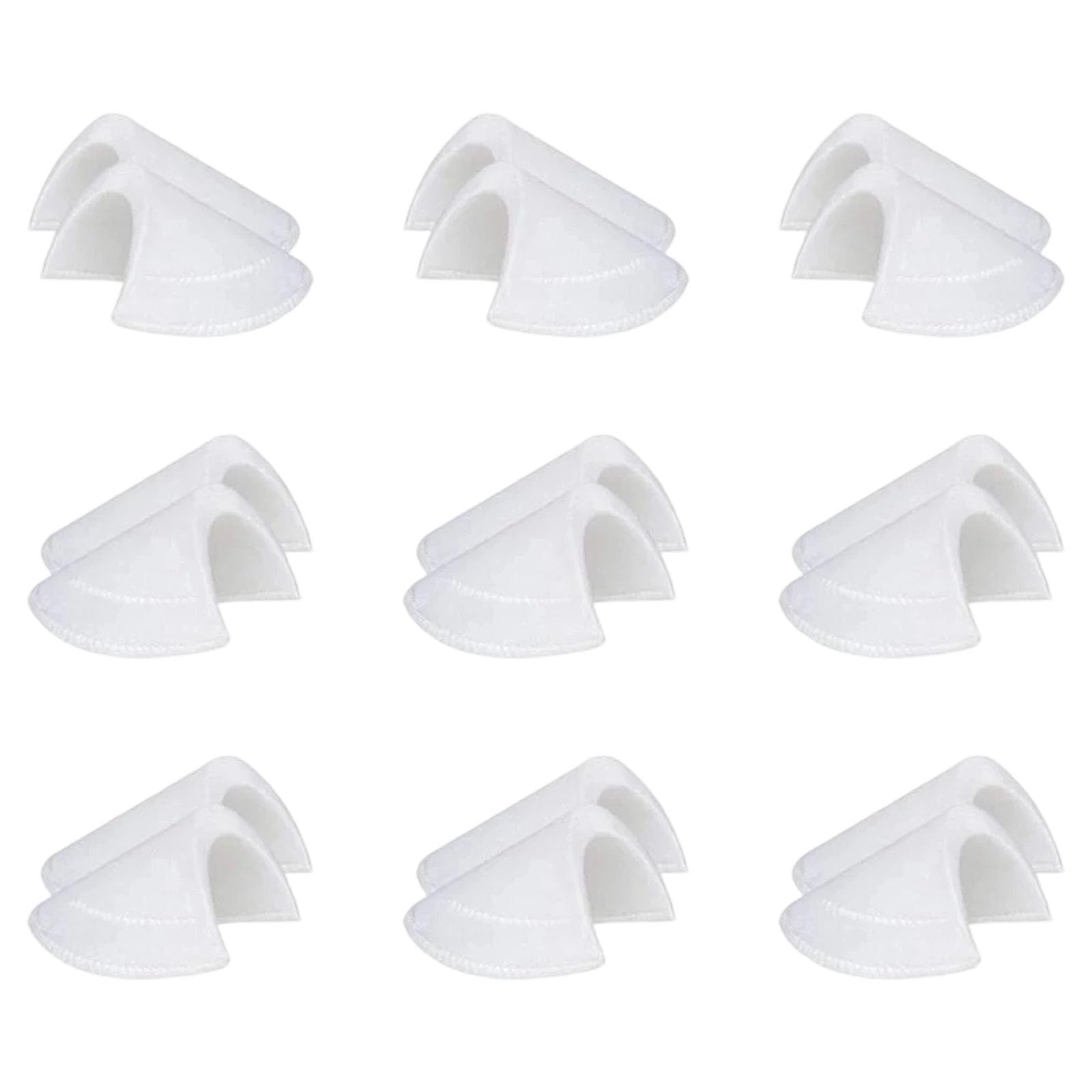 Piceioep 6Pairs Removable Sponge Shoulder Pad Clothing Set-in Shoulder Pad Sewing Accessories for Suits Jackets Coats
