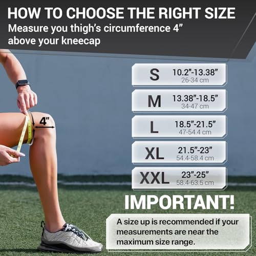 dr brace elite knee brace with side stabilizers amp patella gel pads for maximum knee pain support and fast recovery for men and women-please check how to size video mercury large