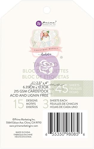 Miniatura 8 de Christmas Market Collection Ephemera - 58 piezas con detalles de láminaálbum de recortes de papel