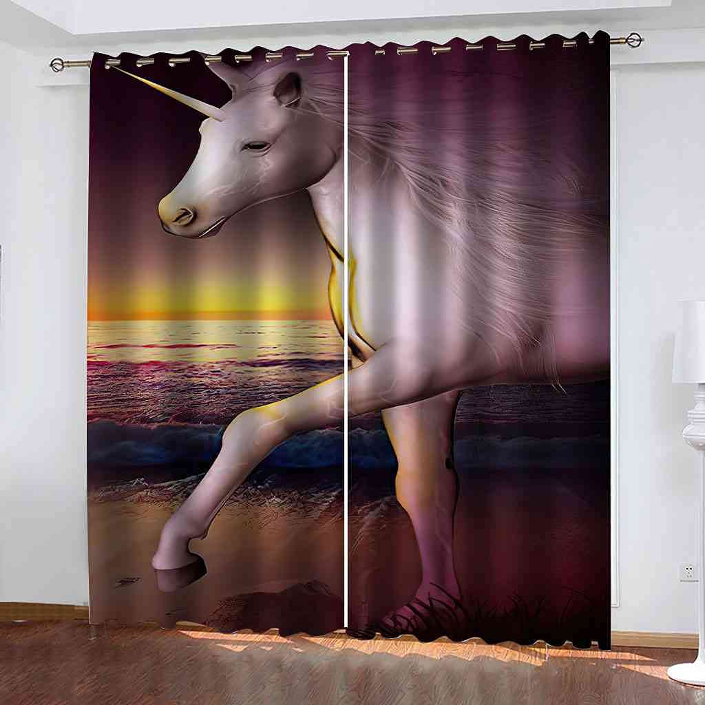 Rideau occultant salon 300x270 lourd | Grand rideau thermique à oeillets chambre enfant