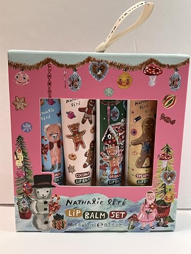 Heathcote & Ivory Nathalie Lete Festive Assorted Lip Balms Set