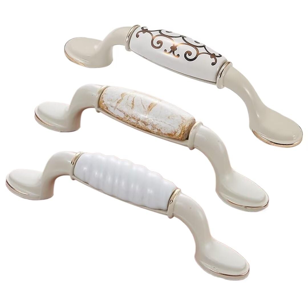 4 szt. Ceramiczne uchwyty do szafek