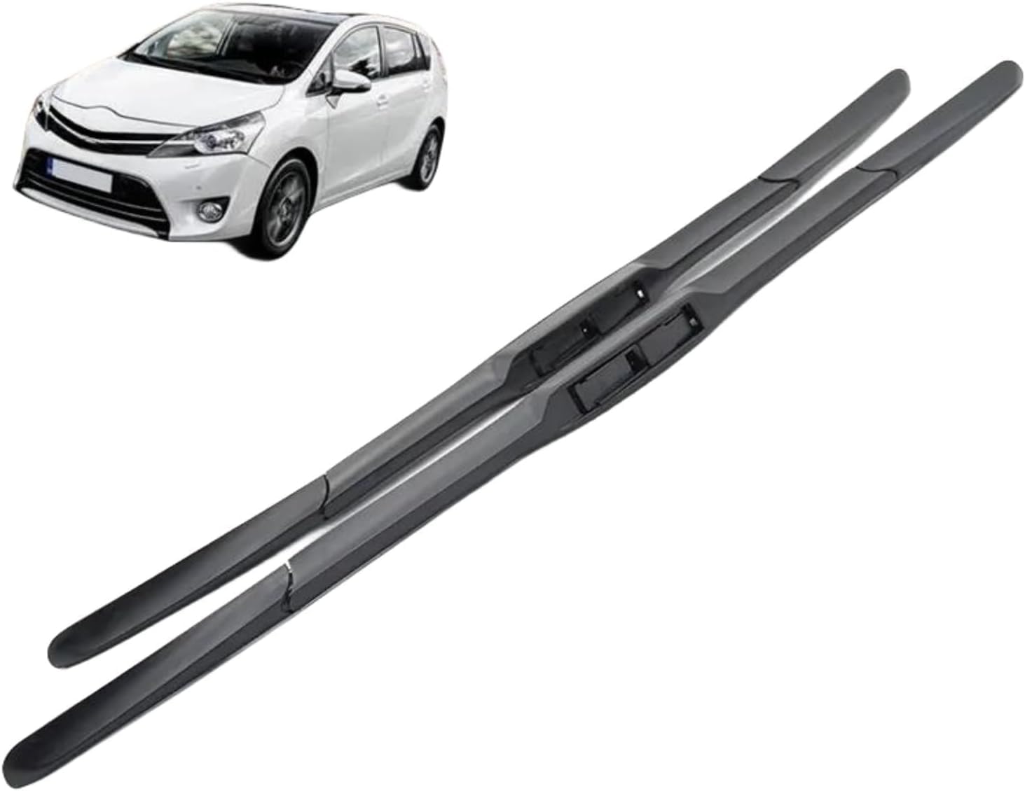ZhangXD Front Windscreen Wipers For Toyota Verso 2009-2019, Windshield Window Brush Front Wiper Blades All-Weather Replacement Set Easy Installation