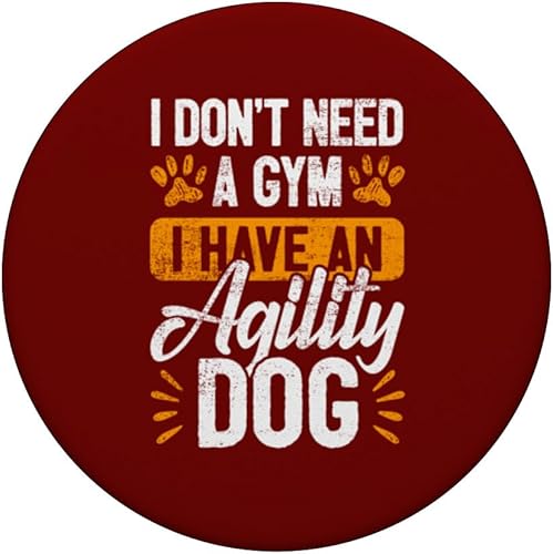 Miniatura 3 de Dog Agility Handler - Dog Sports Humor - Dog Agility PopSockets Standard PopGrip