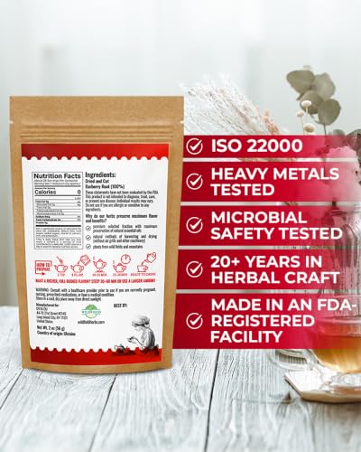 Image of 2 oz. Barberry Root Herbal Tea (Berberis vulgaris) - 56g Dried Barberry Root Tea Raiz de Agracejo
