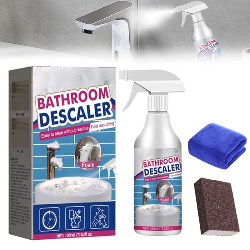 Nettoyeur de taches têtues 2026 mise à niveau, Nettoyant salle de Bain Détachant, Nettoyant WC Salle de bain, Multi-usages à l'acide oxalique, Pour toilettes égout salle de bains nettoyage Verre (1)