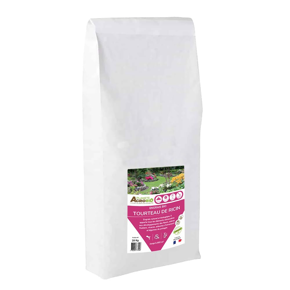 Engrais bio tourteau de ricin granulé (20 Kg)